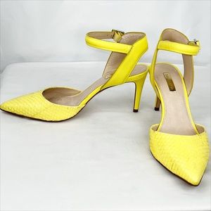 canary yellow heels
